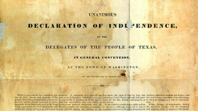 Texas Declares Independence from Mexico