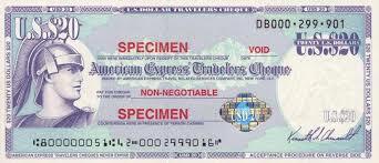 Circular note/Traveler check