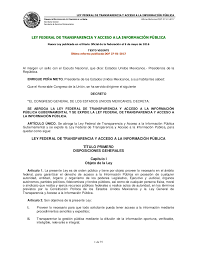 Ley Federal de Acceso a la Información Pública Gubernamental
