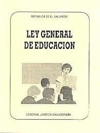 Ley General de educación.