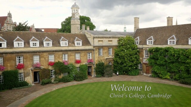 Ingreso en el Christ's College de Cambridge
