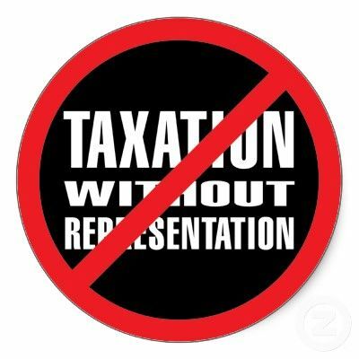 No taxation without representation