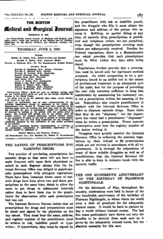 narcotic and drug section