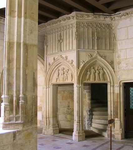 Palača Jacquesa Couera, stube, 1451., Bourges, Francuska