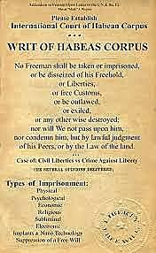 INGLATERRA Writ of Habeas Corpus