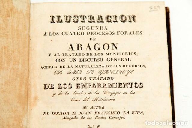 ESPAÑA Procesos Forales de Aragón