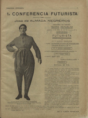 Conferência futurista de Almada Negreiros