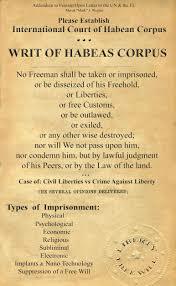 Write oh Habeas Corpus