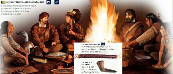 L’alliance franco-amérindienne en 1603