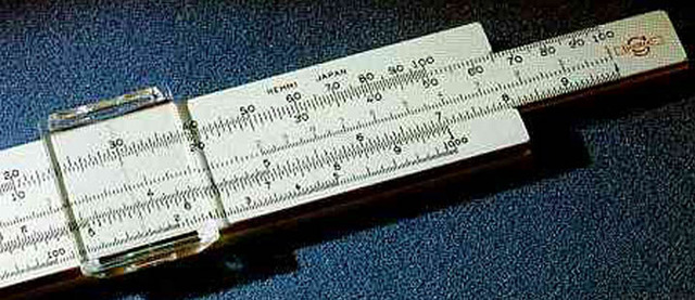 William Oughtred develops slide rules