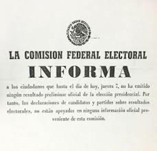 Creación de la Comisión Federal Electoral