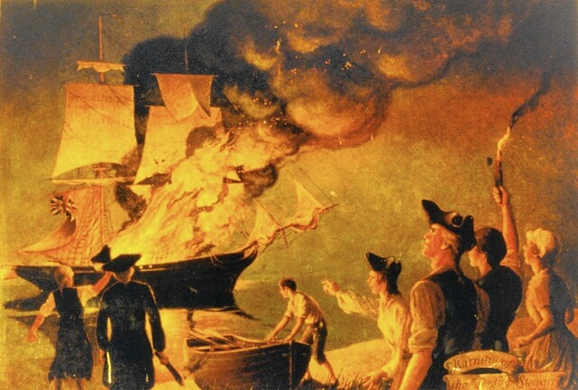 Incendio del barco Peggy Stewart