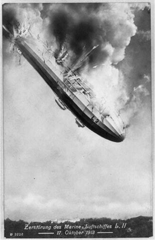 First German Zeppelin To Crash