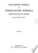 Reglamento General de Instrucción Pública.