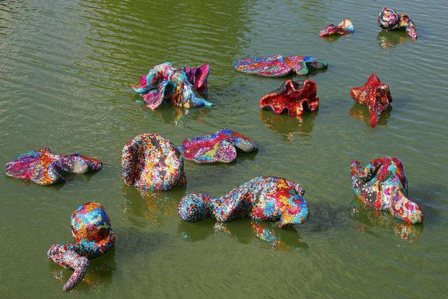 The liquid waste from the various parts of the meat & dairy industry flow into the rivers & from there into the seas polluting them & encouraging huge algal blooms to grow