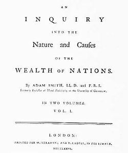 Adam Smith publishes The Wealth of Nations
