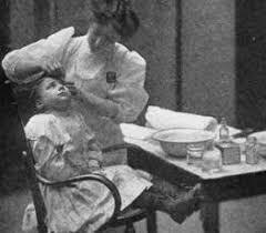 When did they let nurses work in school?