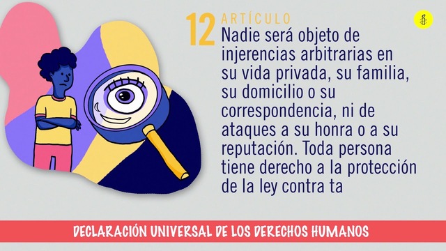 Primera mención de los datos personales.