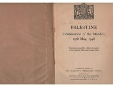 "Palestine: Termination of the Mandate"
