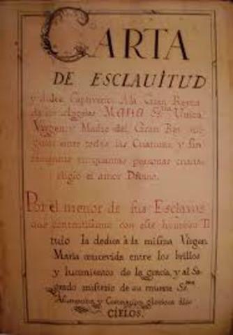 CARTA DE LA ESCLAVITUD