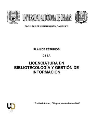 Se presentó un proyecto para crear la licenciatura en biblioteconomía en la Universidad Autónoma de Chiapas