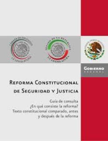 Reforma Constitucional de Seguridad y Justicia