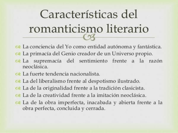 Romanticismo en la literatura