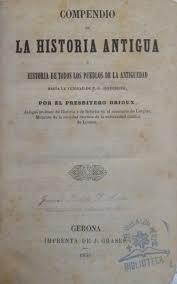 Se publica el "Compendio de la Historia de la Antigüedad."