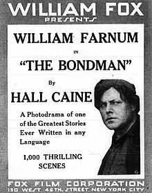 Película muda "The Bondman"