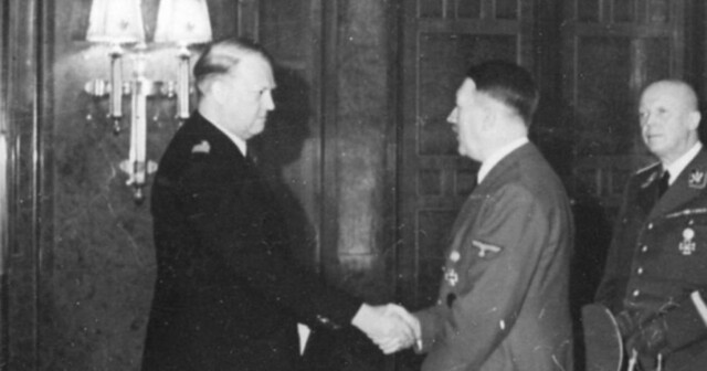 Vidkun Quisling besøker Adolf Hitler