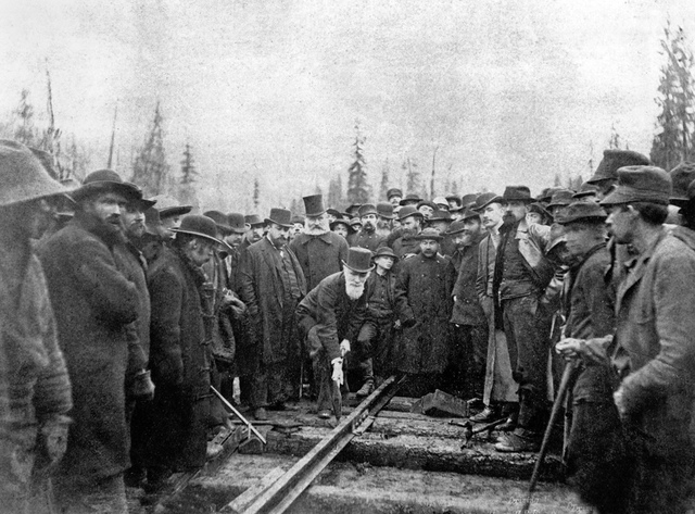 Last Spike Driven for Canadian Pacific Railway