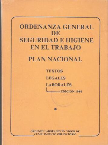 Ordenanza General de Seguridad e Higiene en el Trabajo