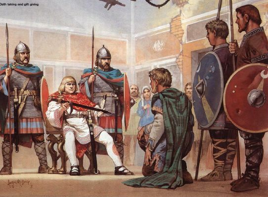 La invasion de los germanos.