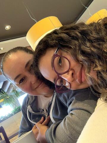 Salí con mi familia a desayunar y a comer