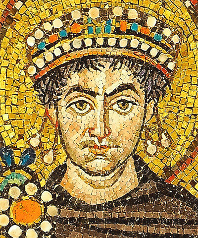 Giustiniano diventa  imperatore d'Oriente