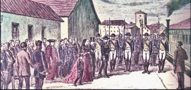 Isabel II se va al exilio