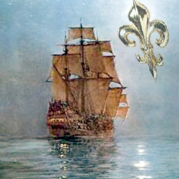 Arrivée du navire l'Aigle d'Or en Nouvelle-France.