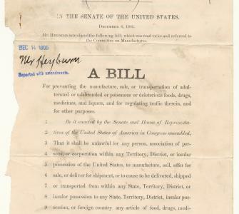 Passage of Pure Food And Drug Act