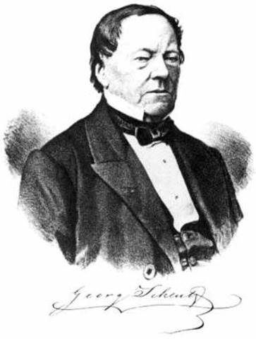 Tabulating Machine: Per Georg Scheutz and his son Edvard invent the Tabulating Machine