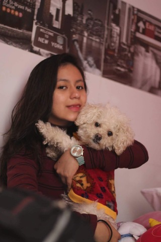 I turned four and a half years old with my beautiful dog