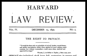 Estados Unidos,  “The  right  to Privacy”  (el derecho a la privacidad).