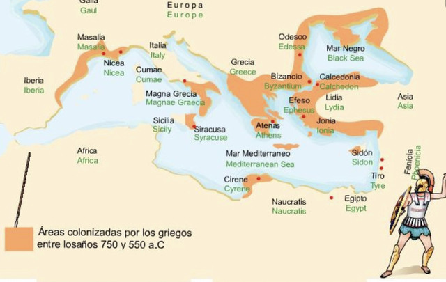 COMIENZA LA COLONIZACIÓN GRIEGA EN OCCIDENTE: