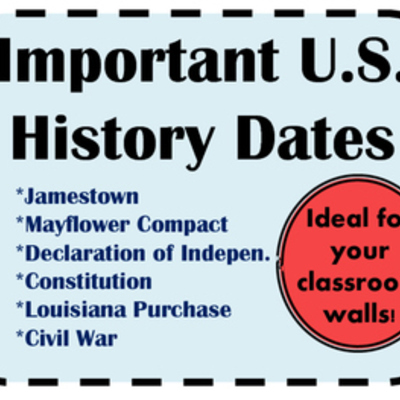 Timeline: Important dates in U. S. history
