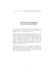 Aprovació d'estatuts d'autonomia