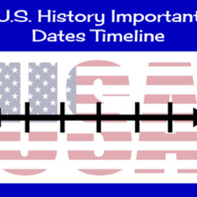 Timeline: Important dates in US history.