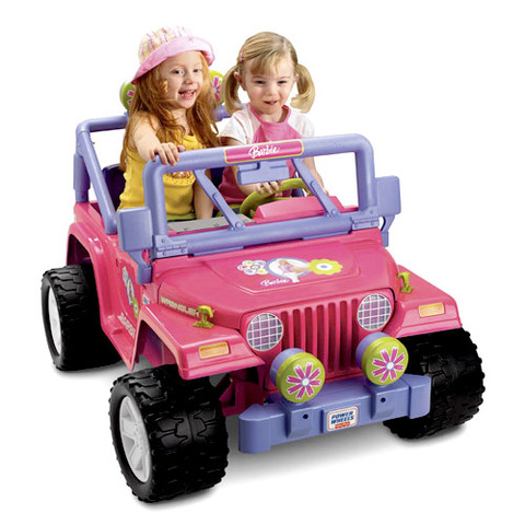 Motorized Barbie Jeep