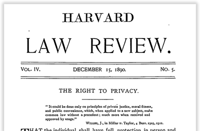 The Right to Privacy