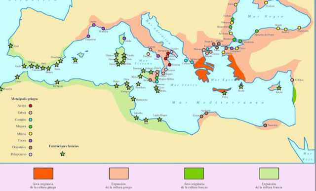 Empieza la colonización griega de Occidente