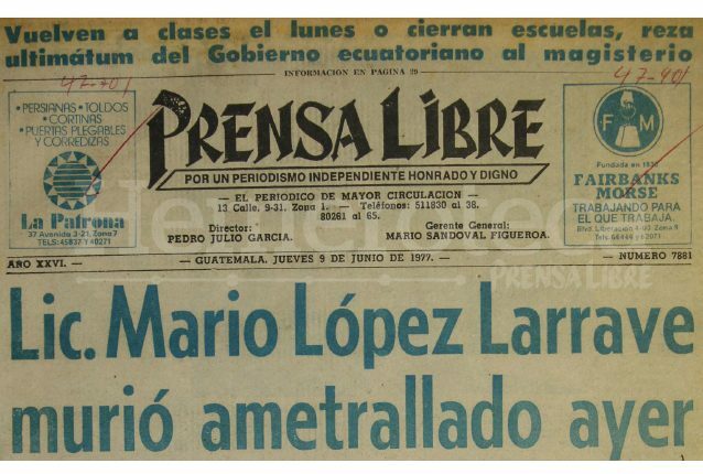 Lic. Mario López Larrave
