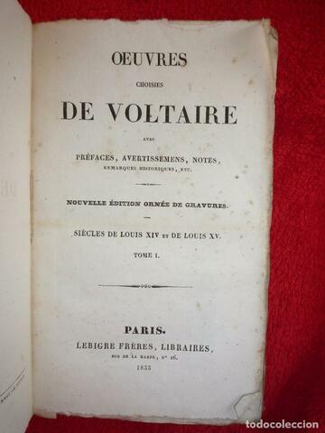 Voltaire: Luis XV.aren mendea